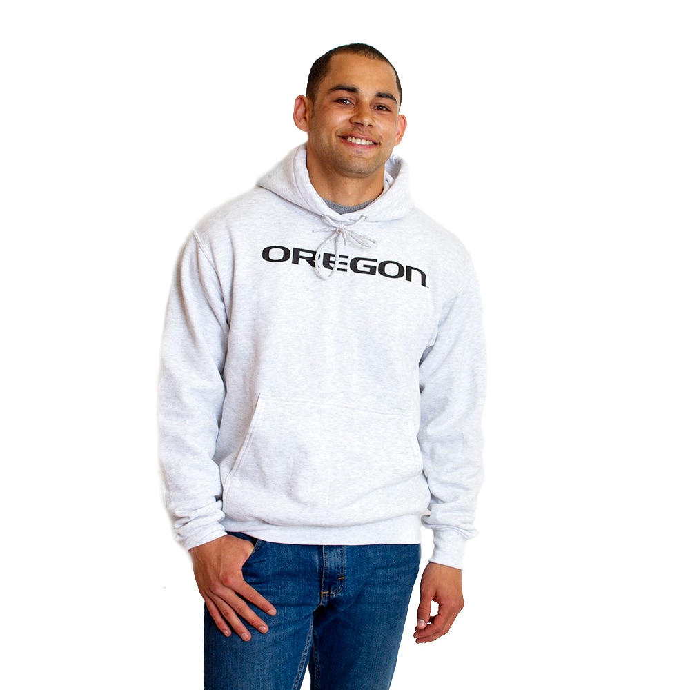 Oregon, McKenzie SewOn, Grey, Hoodie, Cotton Blend, Men, Unisex, Sweatshirt, Pullover, 356882